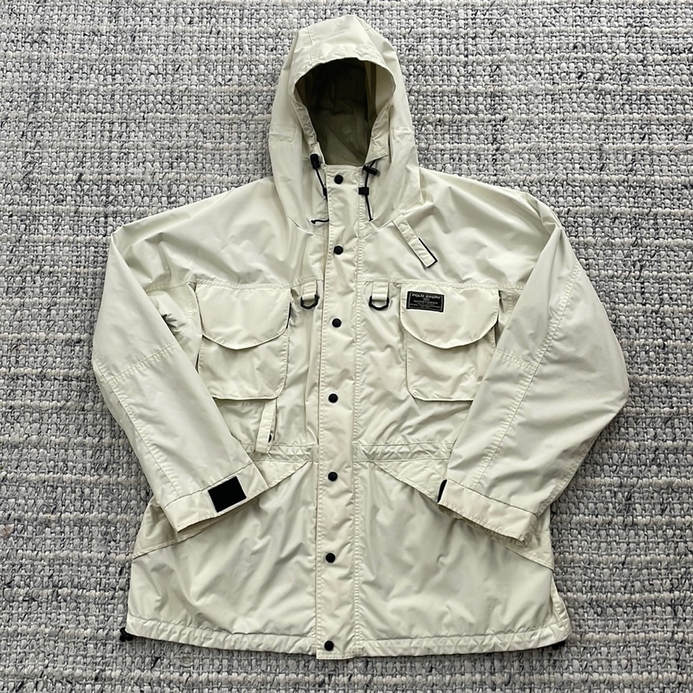 MEN Vintage Polo Sport Sportsman Rain Jacket